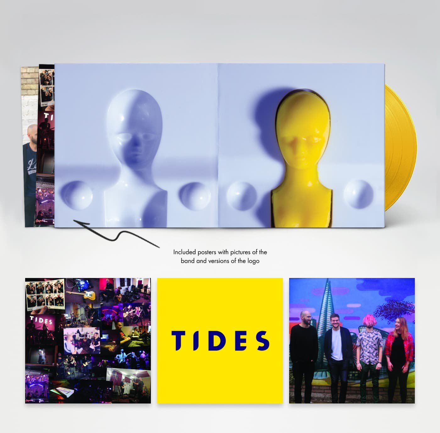 Vinyl Cover for London Hard Rock Band Tides by Design for Musicians