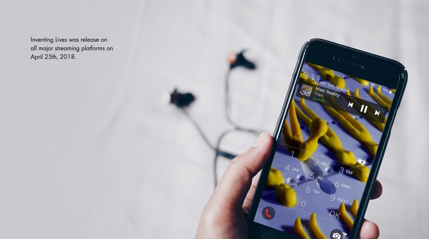 Vinyl Cover for London Hard Rock Band Tides by Design for Musicians